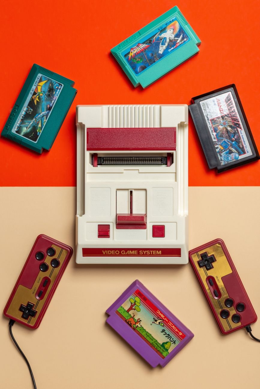 Classic gaming console collection